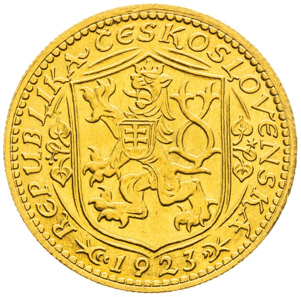 Dukát 1923 - revers