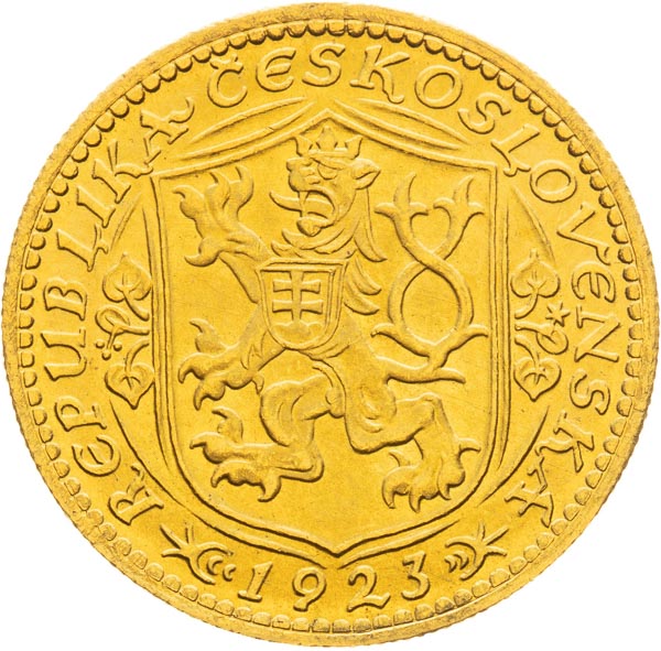 Dukát 1923 - revers