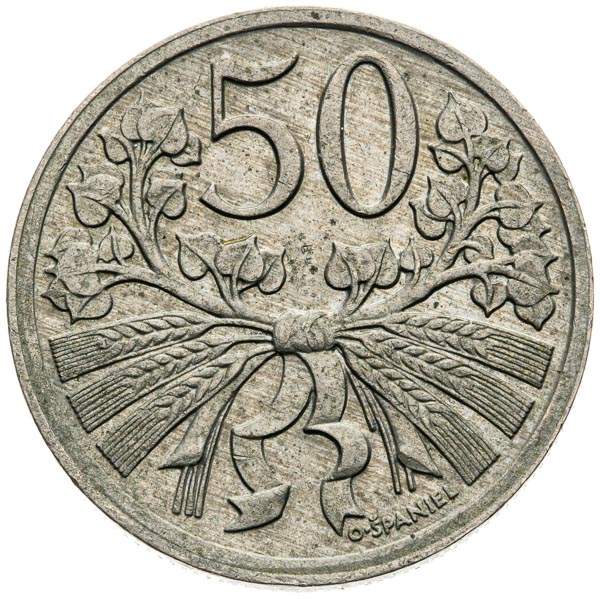 50 Haléř 1925 - revers