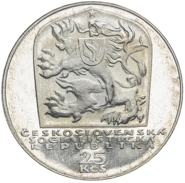 25 Kčs 1969 - avers