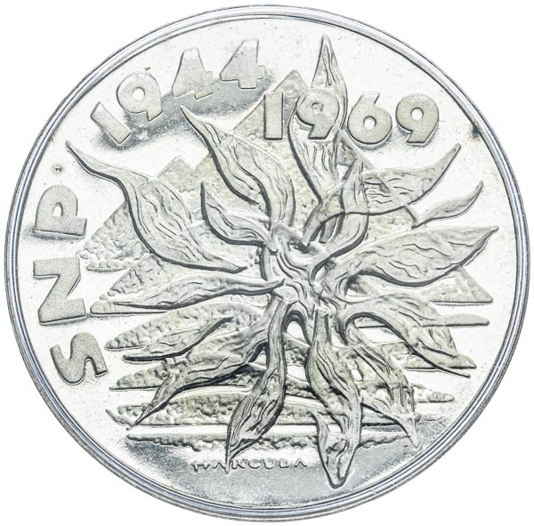 25 Kčs 1969 - revers