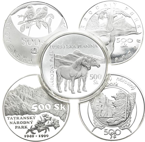 Lot mincí (5 ks) - avers