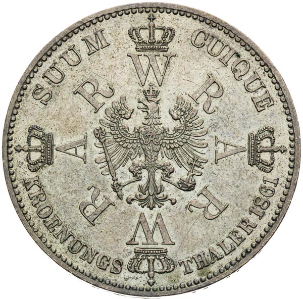 Korunovačný toliar 1861 - reverz