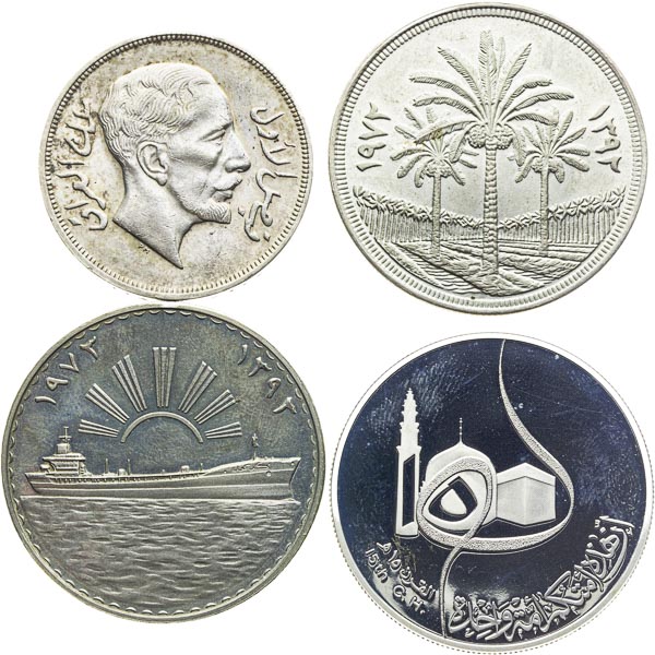 Silver coins (4 pcs) - front