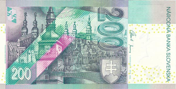 200 Koruna 2006 E - back