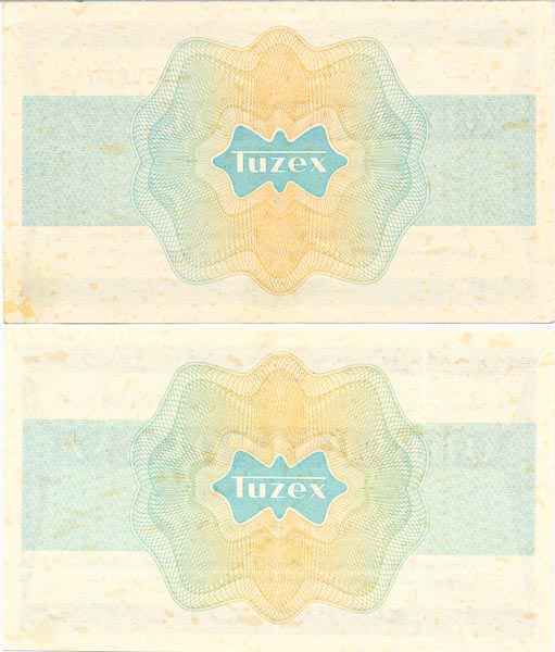 5 TKčs 1985 Tuzex voucher (2 pcs) - back