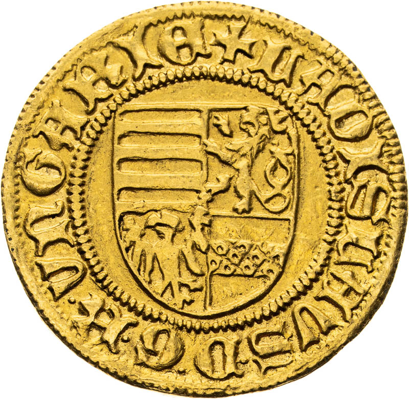 Dukát (1455-1457) - averz