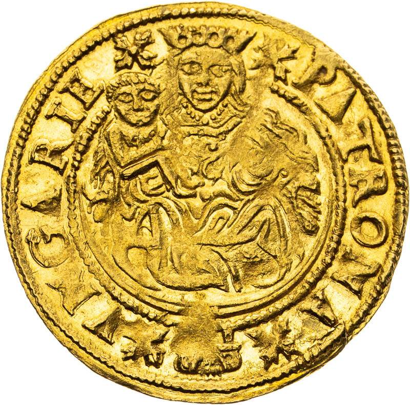 Dukát 1594 - reverz
