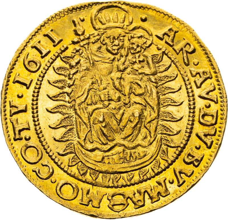 Dukát 1611 - reverz