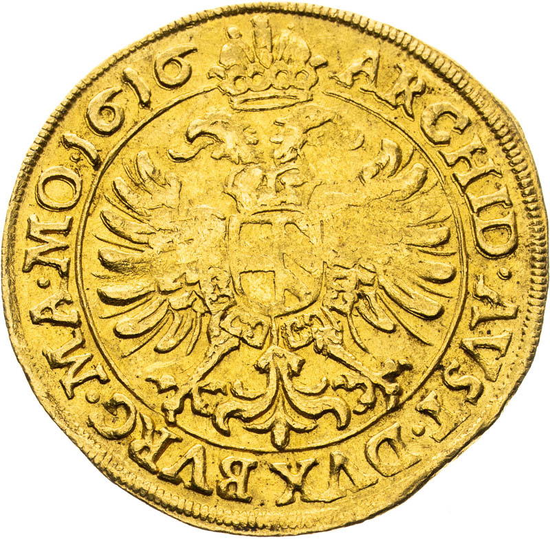 Dukát 1616 - reverz