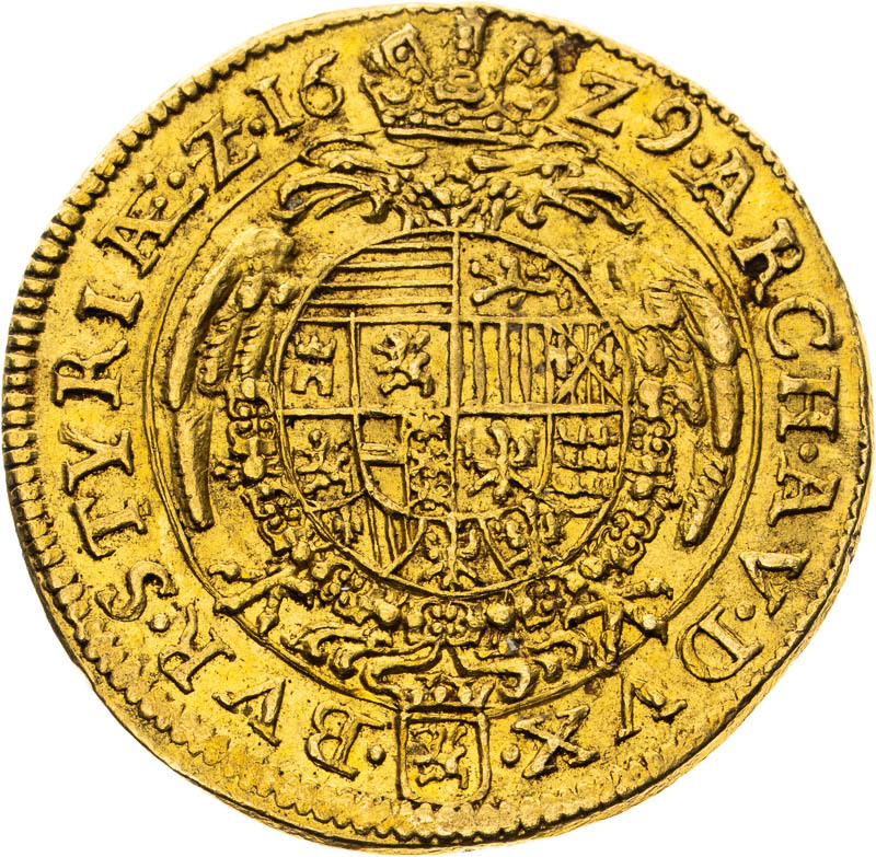 Dukát 1629 - reverz