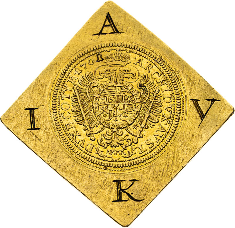 3 Dukát 1701 (Klipa) - reverz