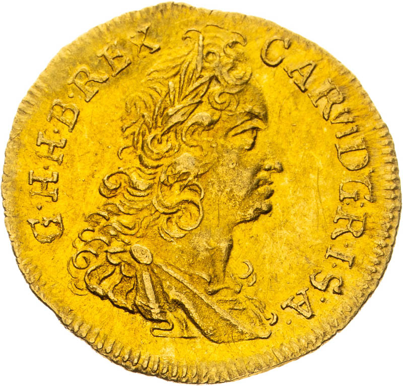 1/4 Dukátu 1734 - averz