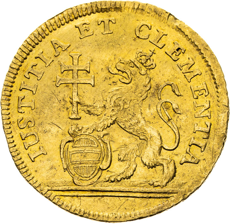Zlatý žeton 1741 (1 1/4 Dukát) - reverz