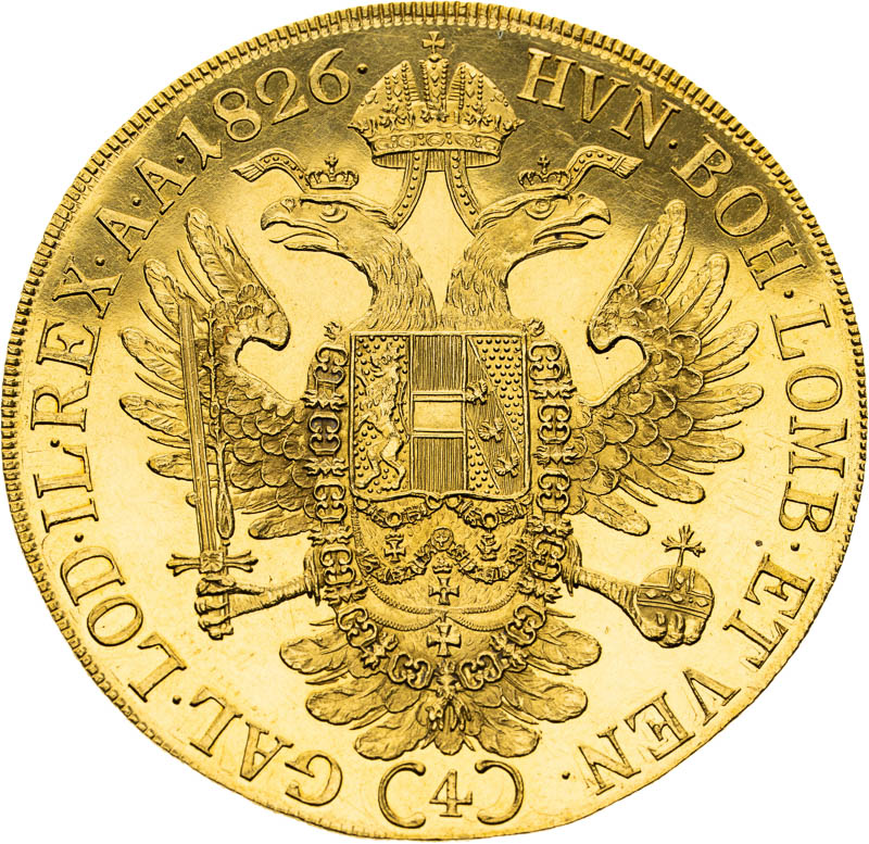 4 Dukát 1826 - reverz
