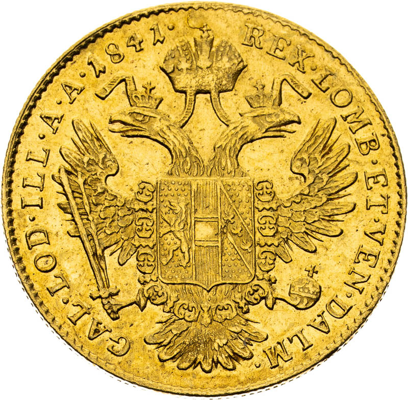 Dukát 1841 - reverz