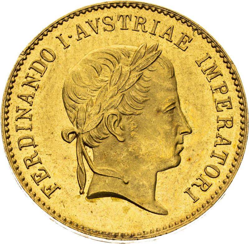 Zlatý žeton 1835 (1 1/2 dukát) - averz