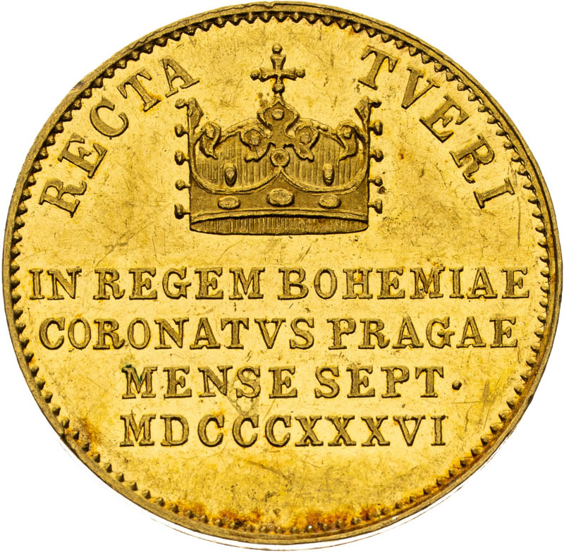 Zlatý žeton 1836 (Dukát) - reverz