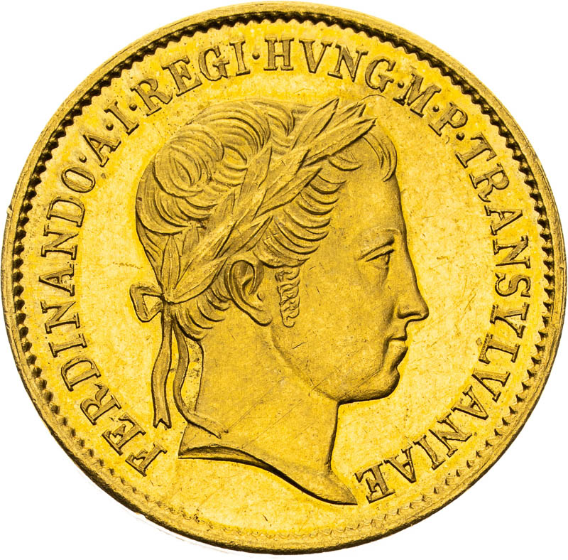 Zlatý žeton 1837 (1 1/2 dukát) - averz