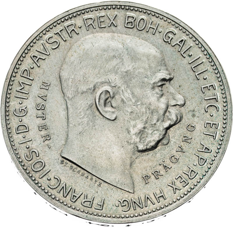 2 Korona 1913 (zkušební ražba) - averz