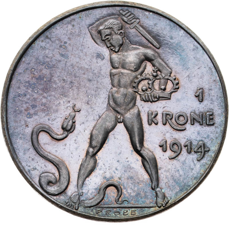Korona 1914 (zkušební ražba) - reverz