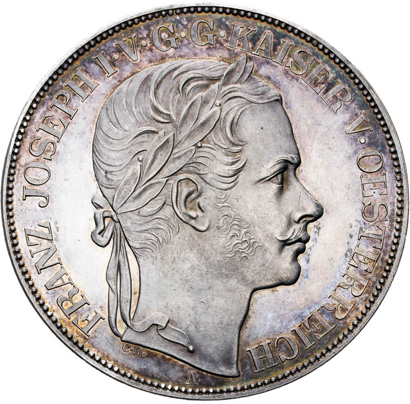 Spolkový 2 tolar 1857 - averz