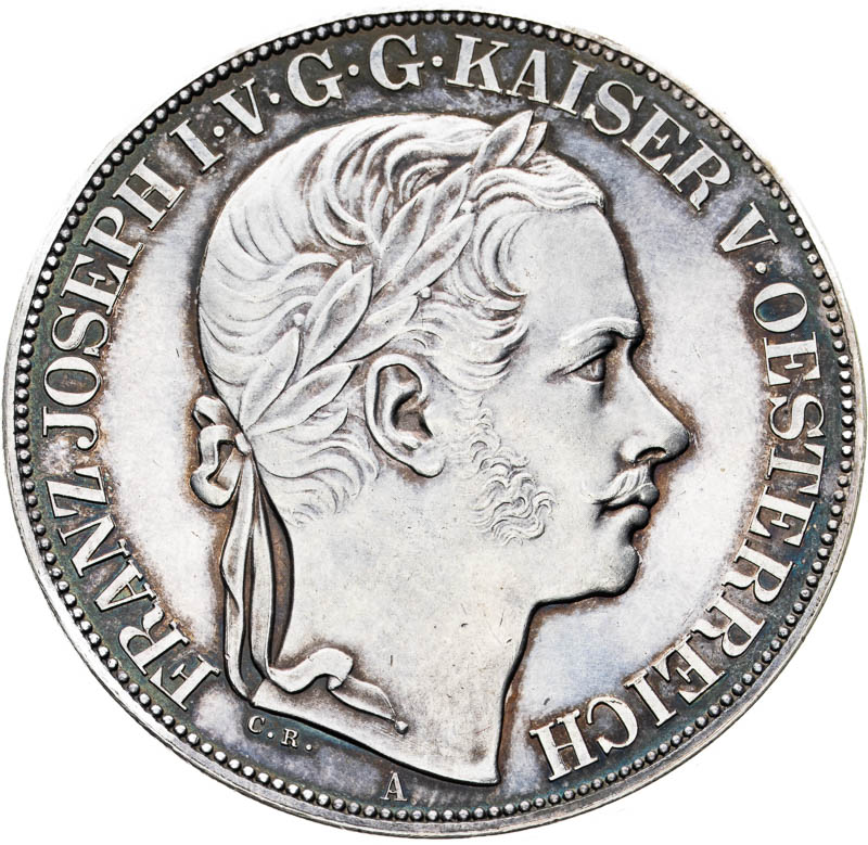 Spolkový 2 tolar 1857 - averz
