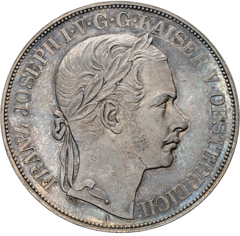 Spolkový 2 tolar 1857 - averz
