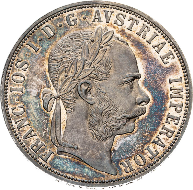 Kutnohorský 2 zlatník 1887 - averz
