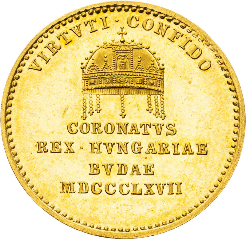 Zlatý žeton 1867 (Dukát) - reverz