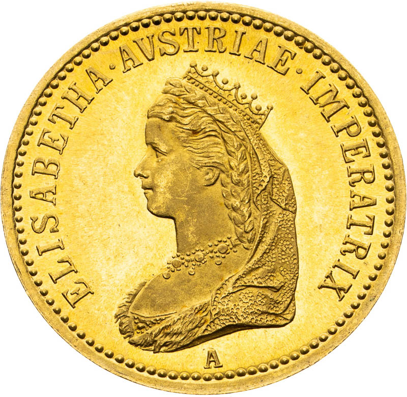 Zlatý žeton 1867 (Dukát) - averz