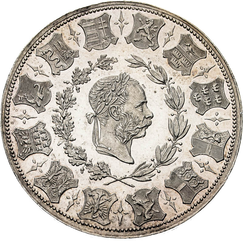 Stříbrná medaile 1873 (2 Zlatník) - averz