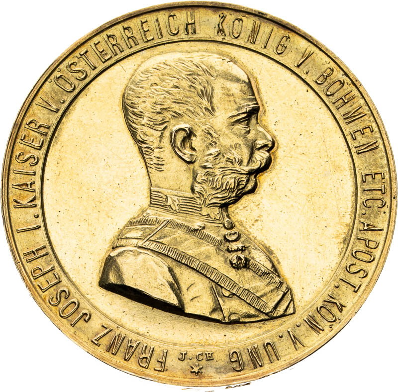 Zlatá medaile 1885 - reverz