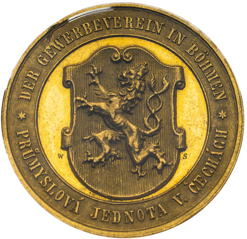 Zlatá medaile 1878 (20 dukát) - averz