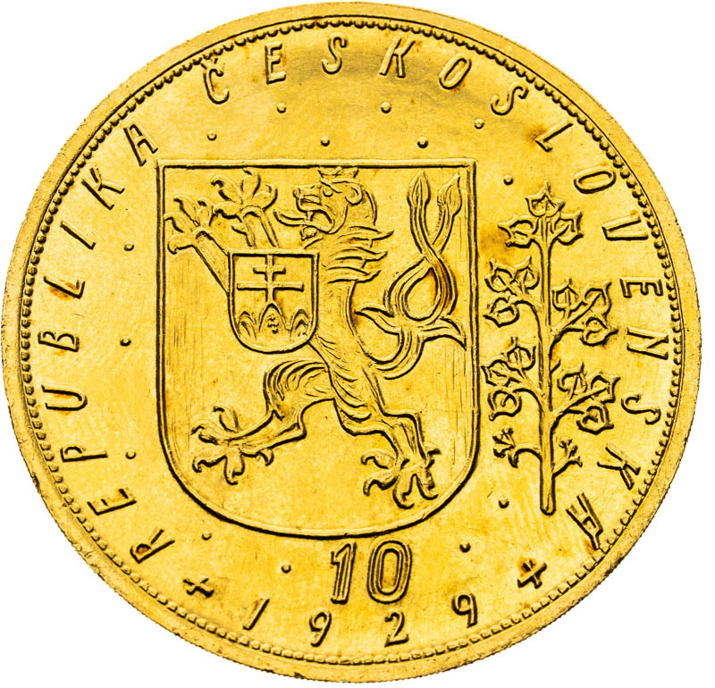 10 Ducats 1929 - back