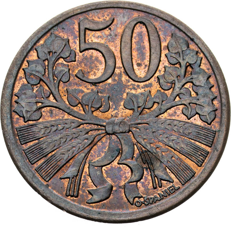 50 Heller 1921 (pattern strike) - back