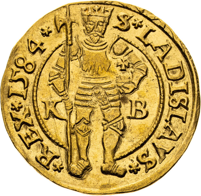 Dukát 1584 - reverz