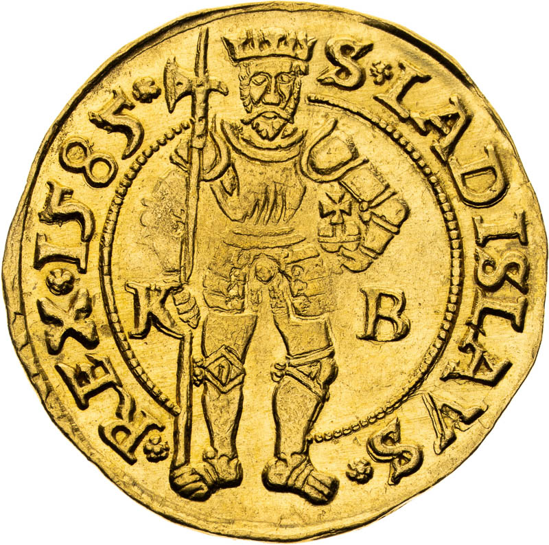 Dukát 1585 - reverz