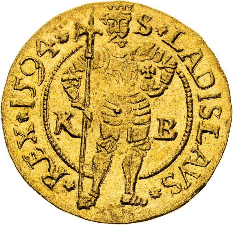 Dukát 1594 - reverz