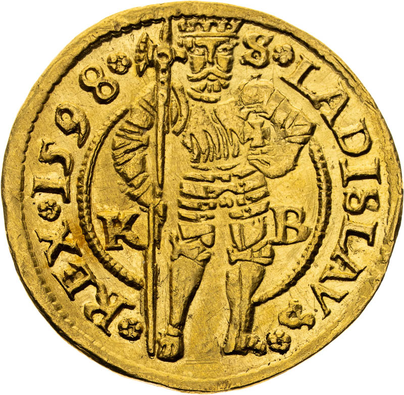 Dukát 1598 - reverz
