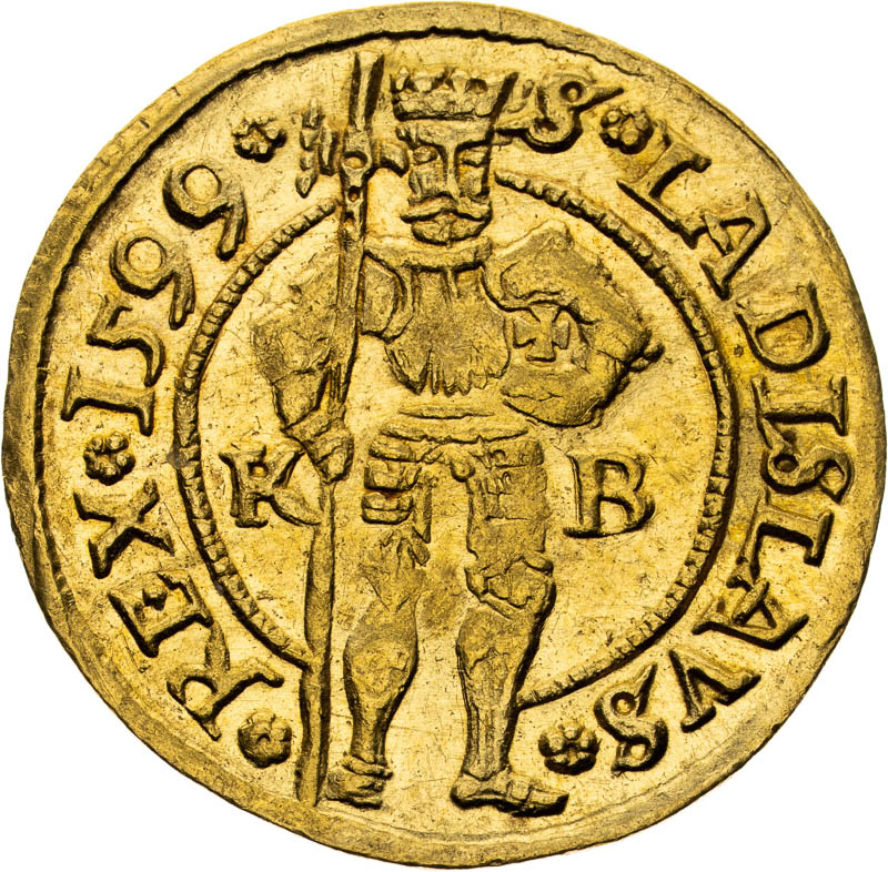 Dukát 1599 - reverz