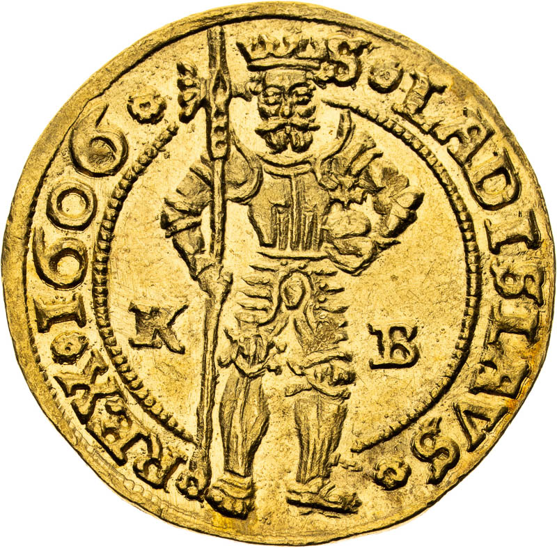 Dukát 1606 - reverz