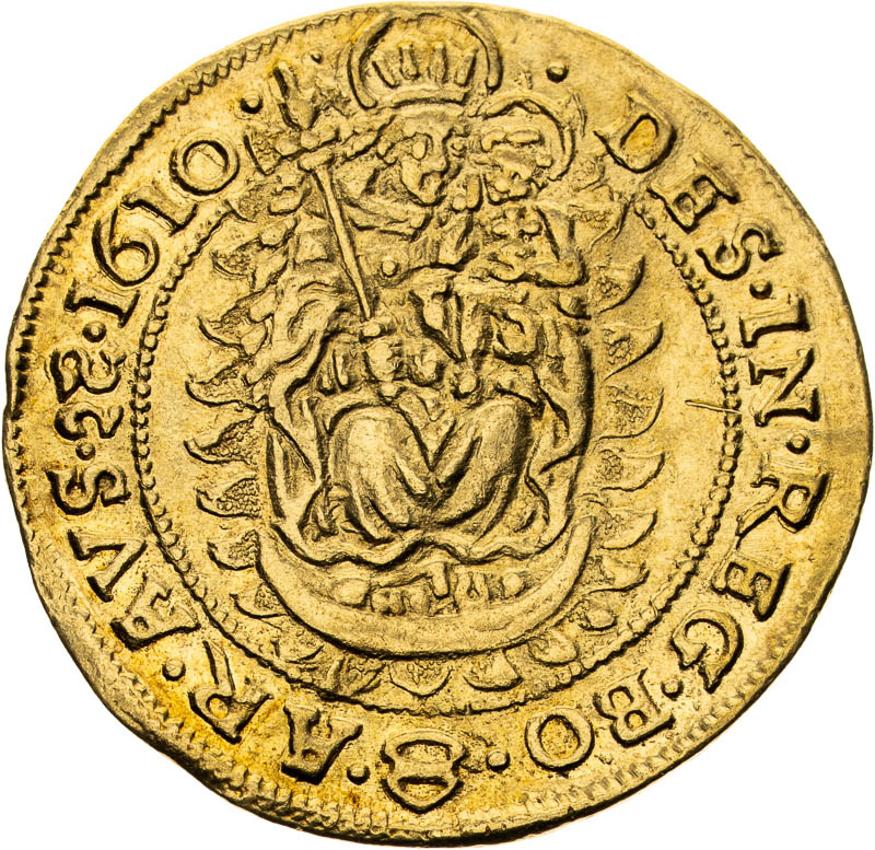 Dukát 1610 - revers