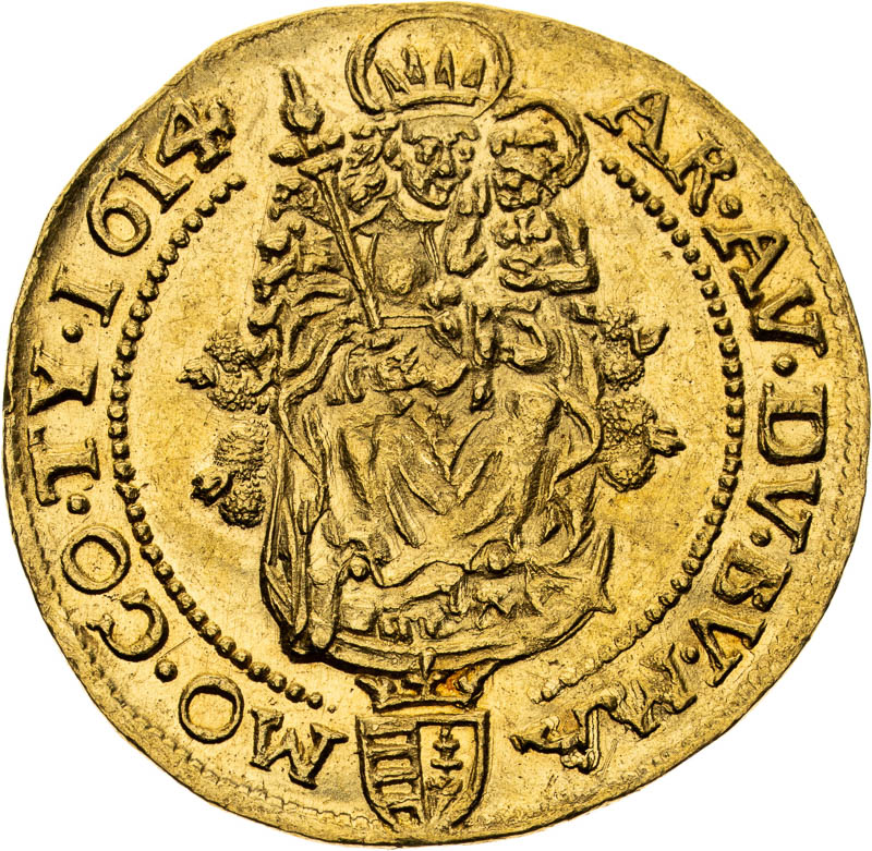 Dukát 1614 - revers