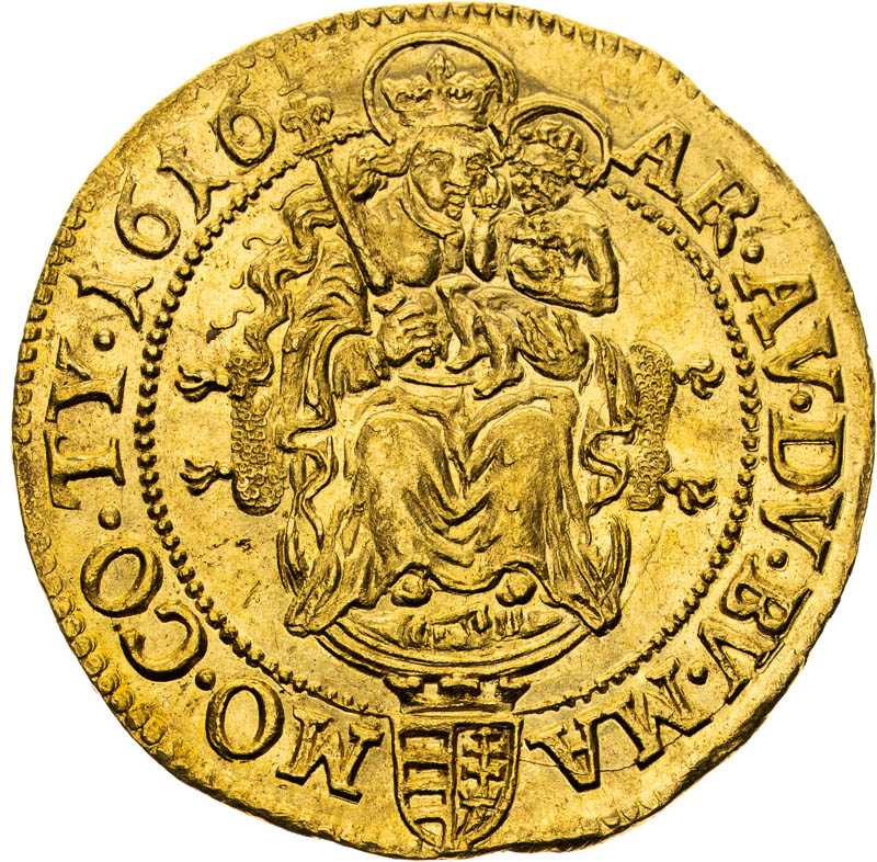 Dukát 1616 - revers