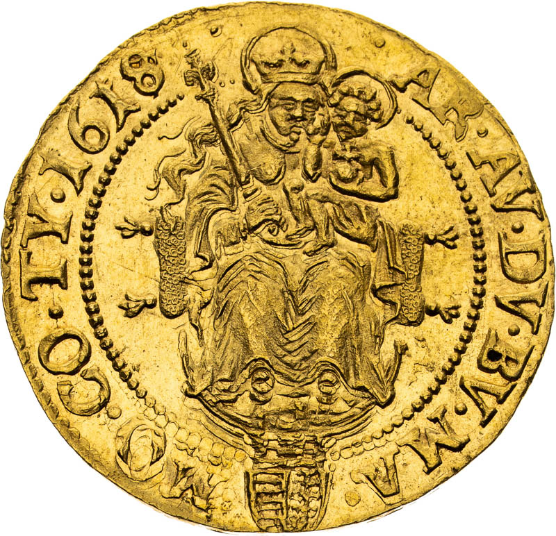 Dukát 1618 - revers