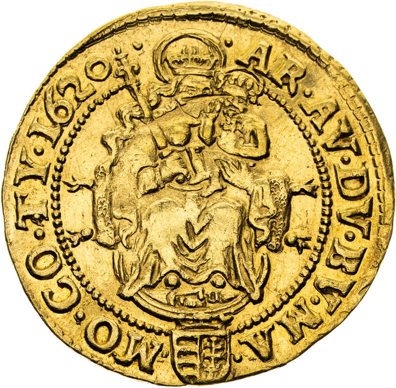 Dukát 1620 - revers