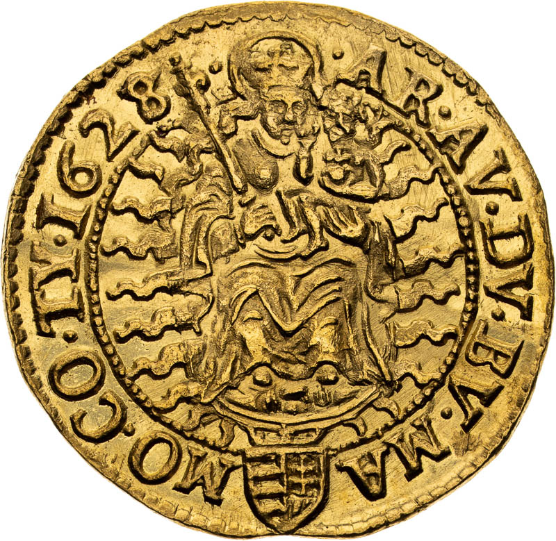 Dukát 1628 - reverz