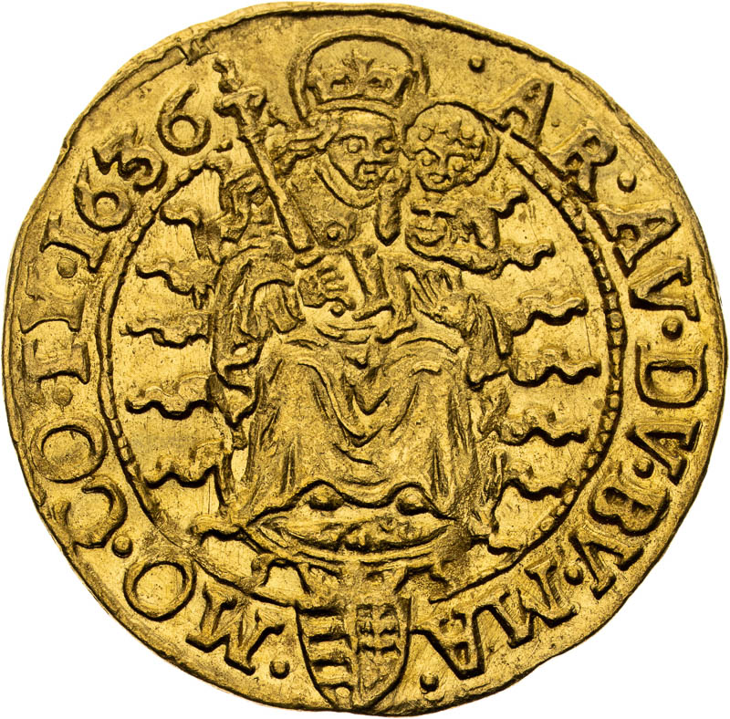 Dukát 1636 - reverz