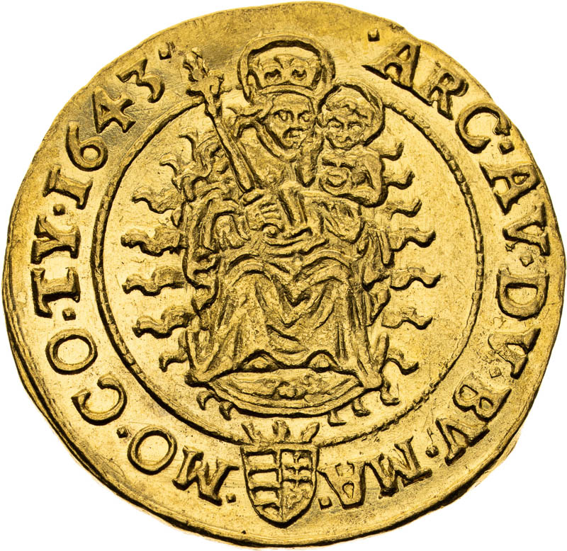 2 Dukát 1643 - reverz